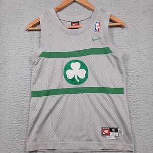 Boston Celtics Jersey Mens Small Gray NBA Basketball Paul‎ Pierce Nike Length +2